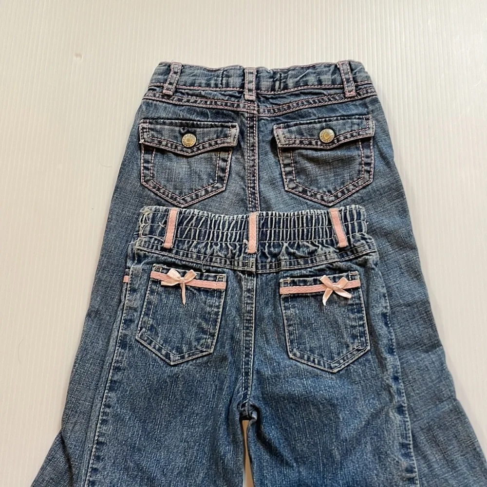 2 pair of toddler jeans, Old Navy & Kids Play. Pink details. Size 2T & 24 months